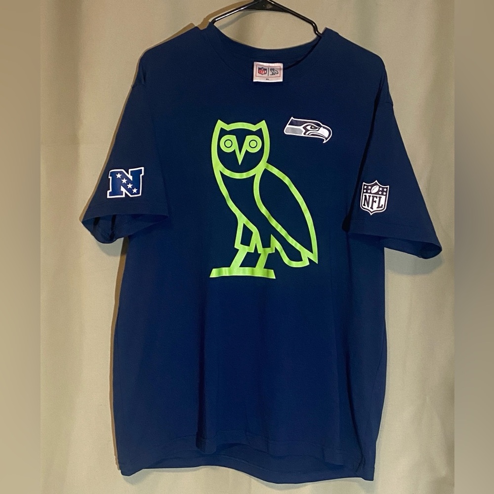 OVO ( Octobers Very Own) X NFL Seattle Seahawks OG OWL T-Shirt size XL